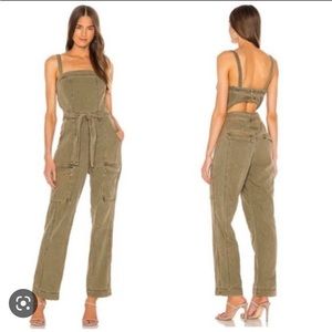 Free People Go West Denim Overalls